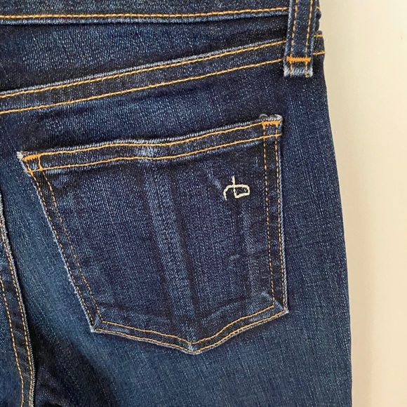 Rag & Bone Dark Wash Skinny Jeans - Picture 6 of 9